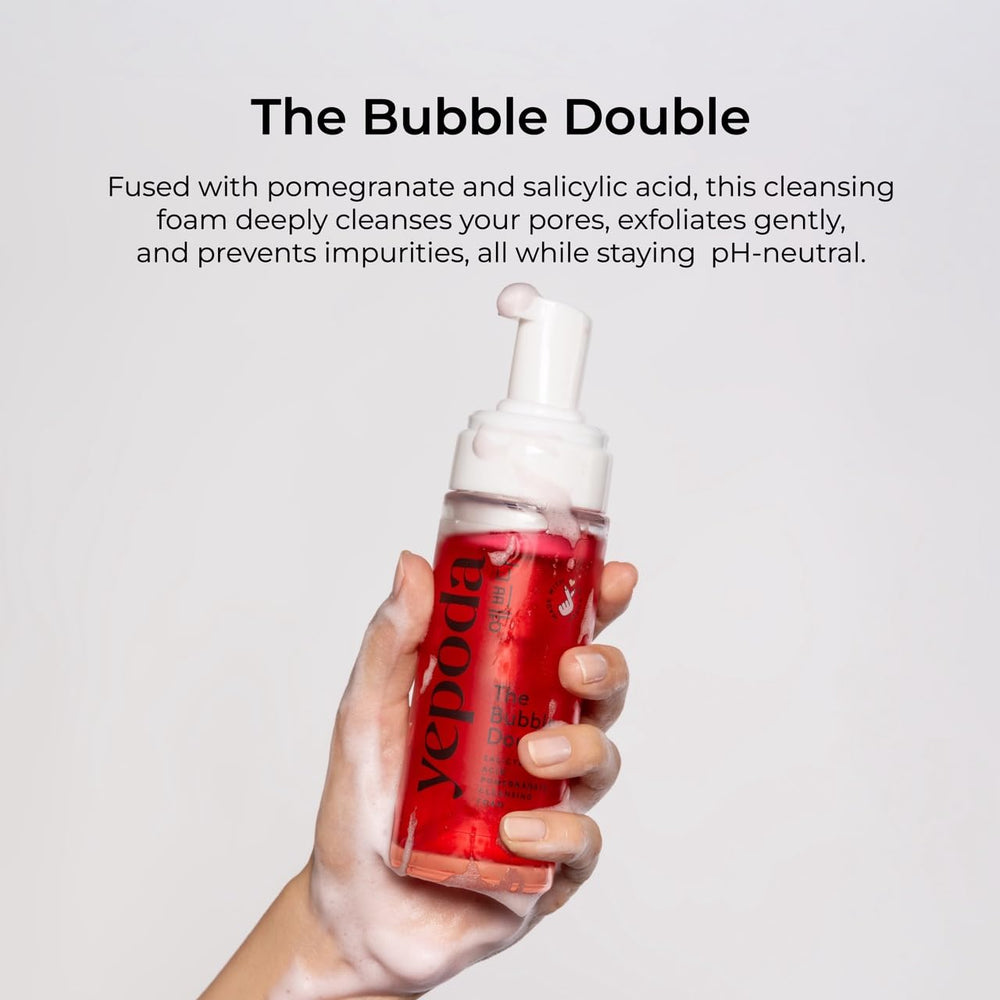 Yepoda The Bubble Double, limpieza suave con pH neutro para la piel