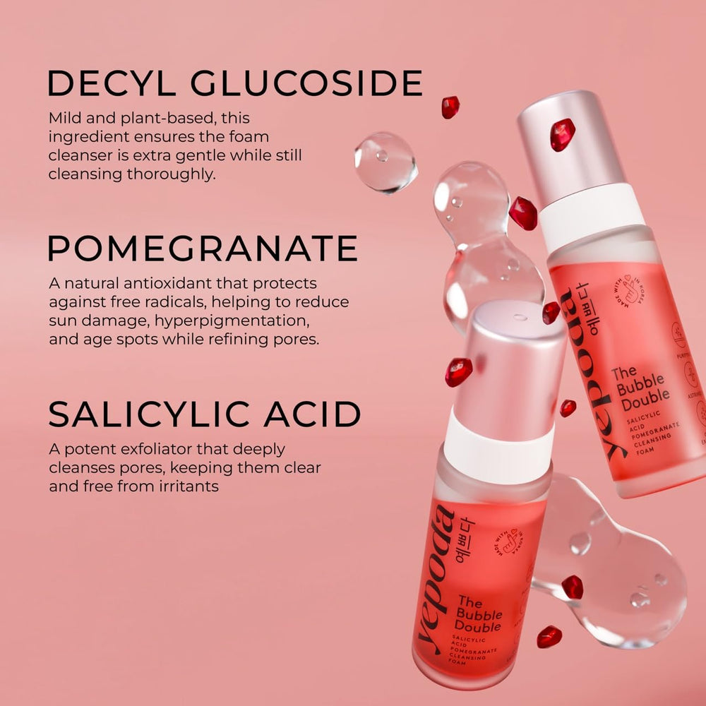 Yepoda The Bubble Double, probado dermatológicamente para todo tipo de piel