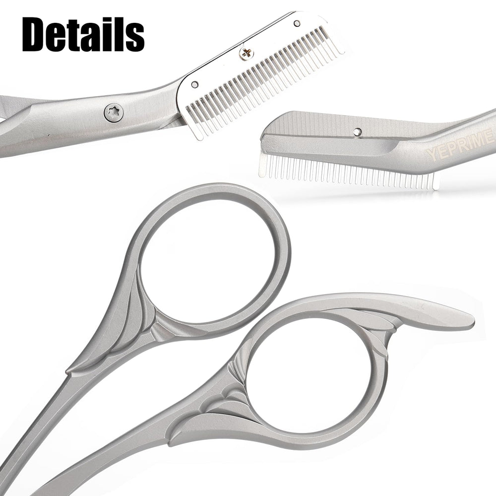 YEPRIME eyebrow scissors multipurpose use for brows and facial hair