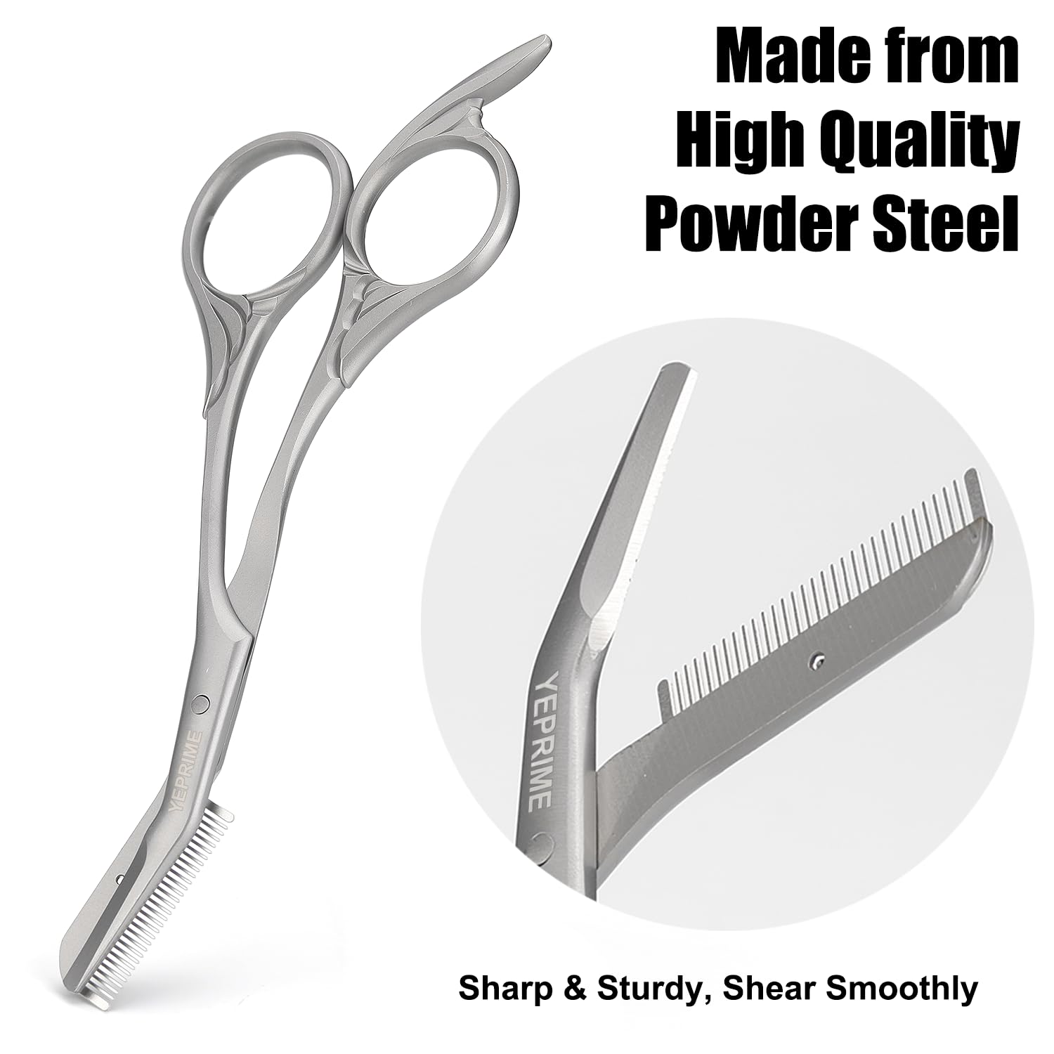 YEPRIME eyebrow scissors sharp blades delivering clean cuts during grooming