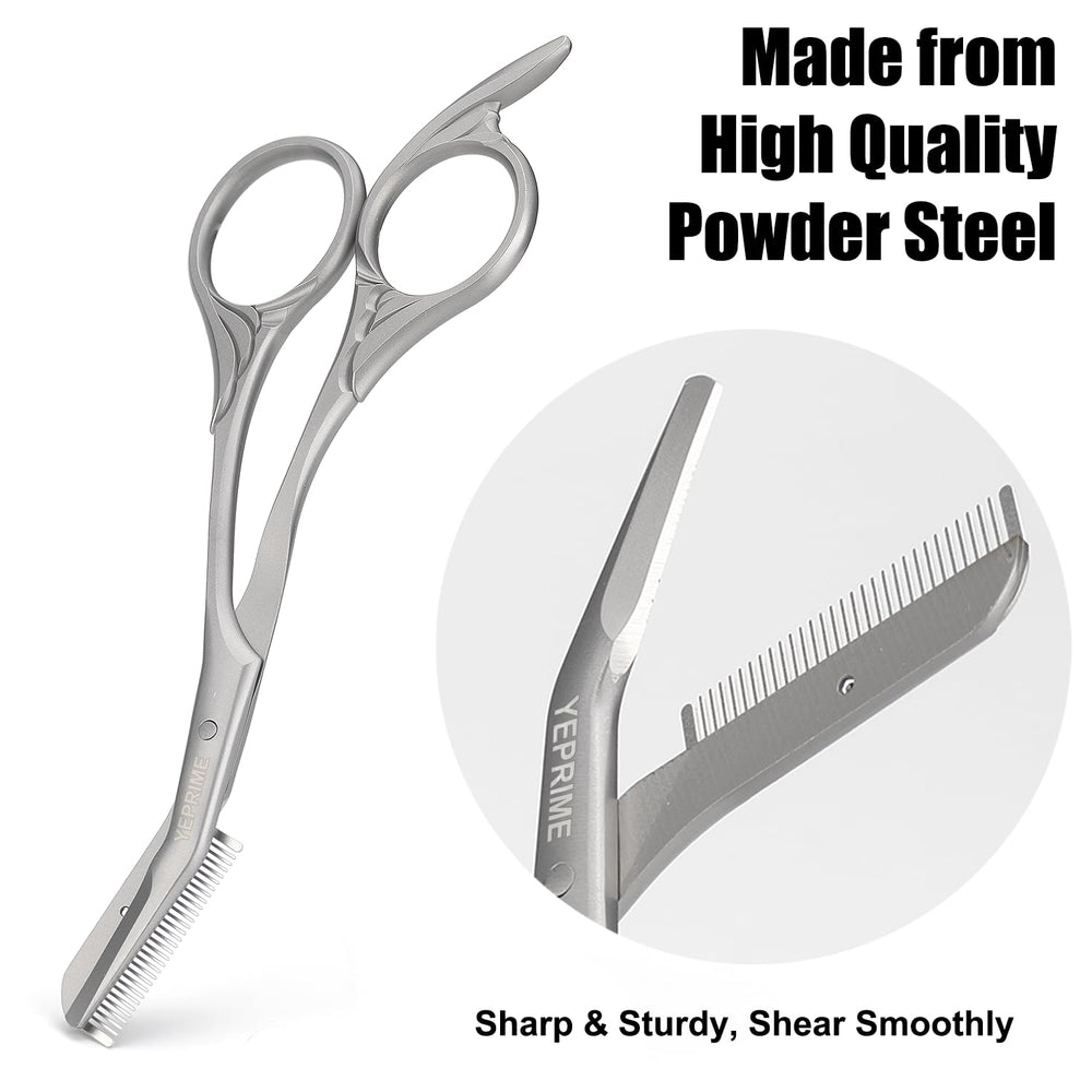 YEPRIME eyebrow scissors sharp blades delivering clean cuts during grooming