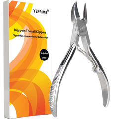 YEPRIME podiatrist toenail clippers with curved blade for precise ingrown nail trimming