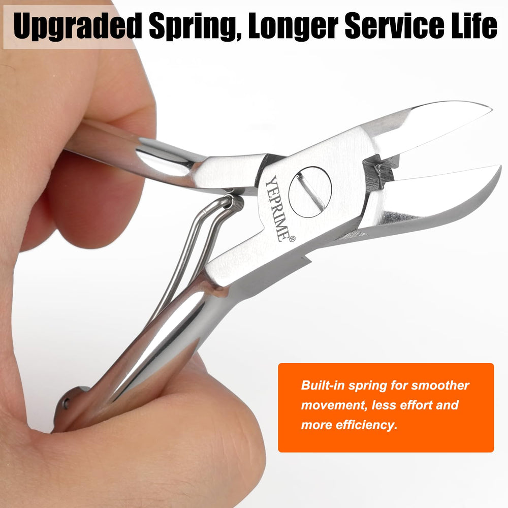 YEPRIME 25-degree opening eases cutting thick or ingrown nails
