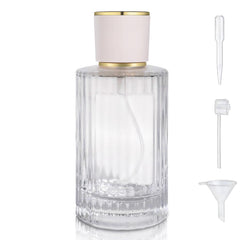 Yerpkefey 100ml round glass spray bottle designed for precise perfume application.