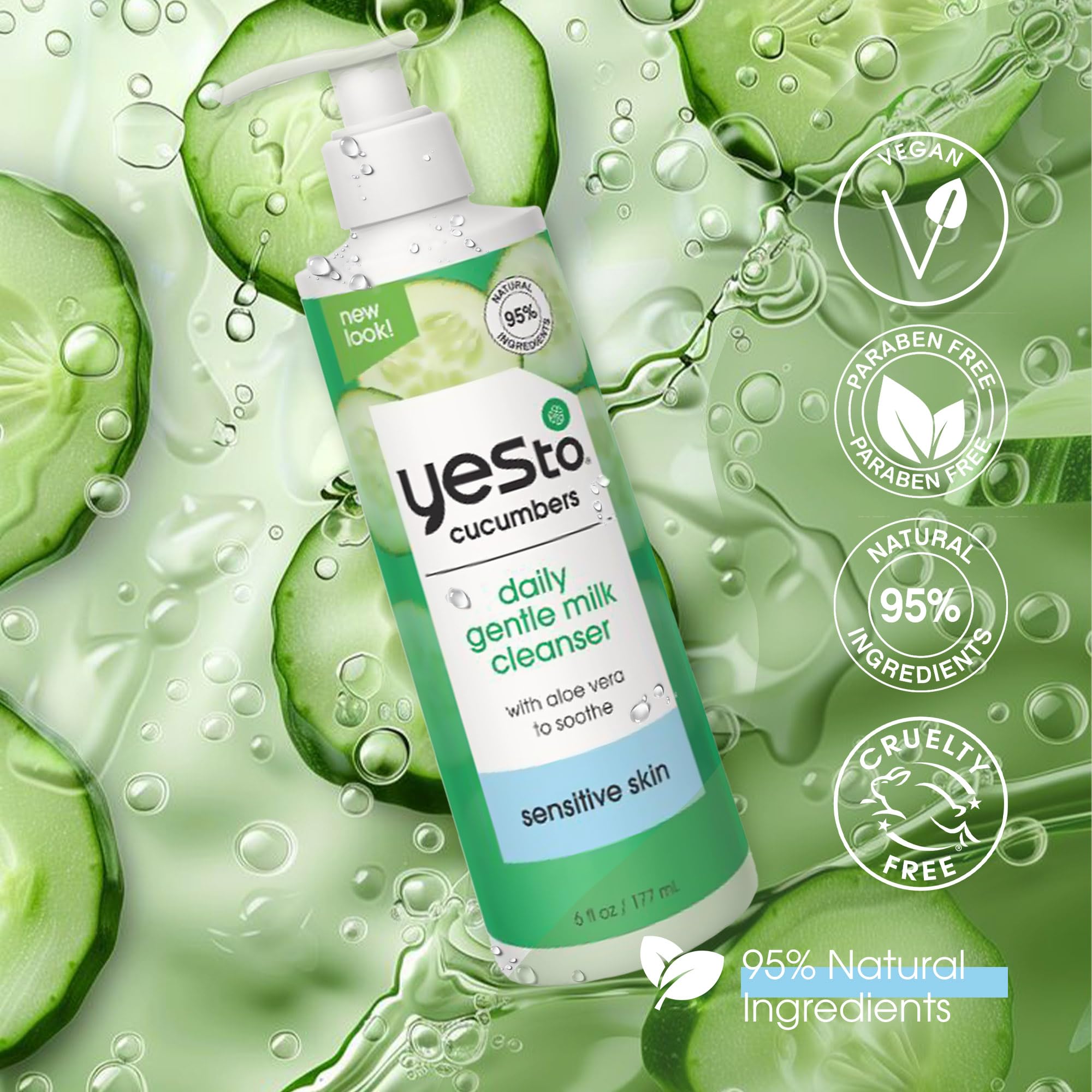 Yes To cruelty-free logo demonstrating Leaping Bunny certification.