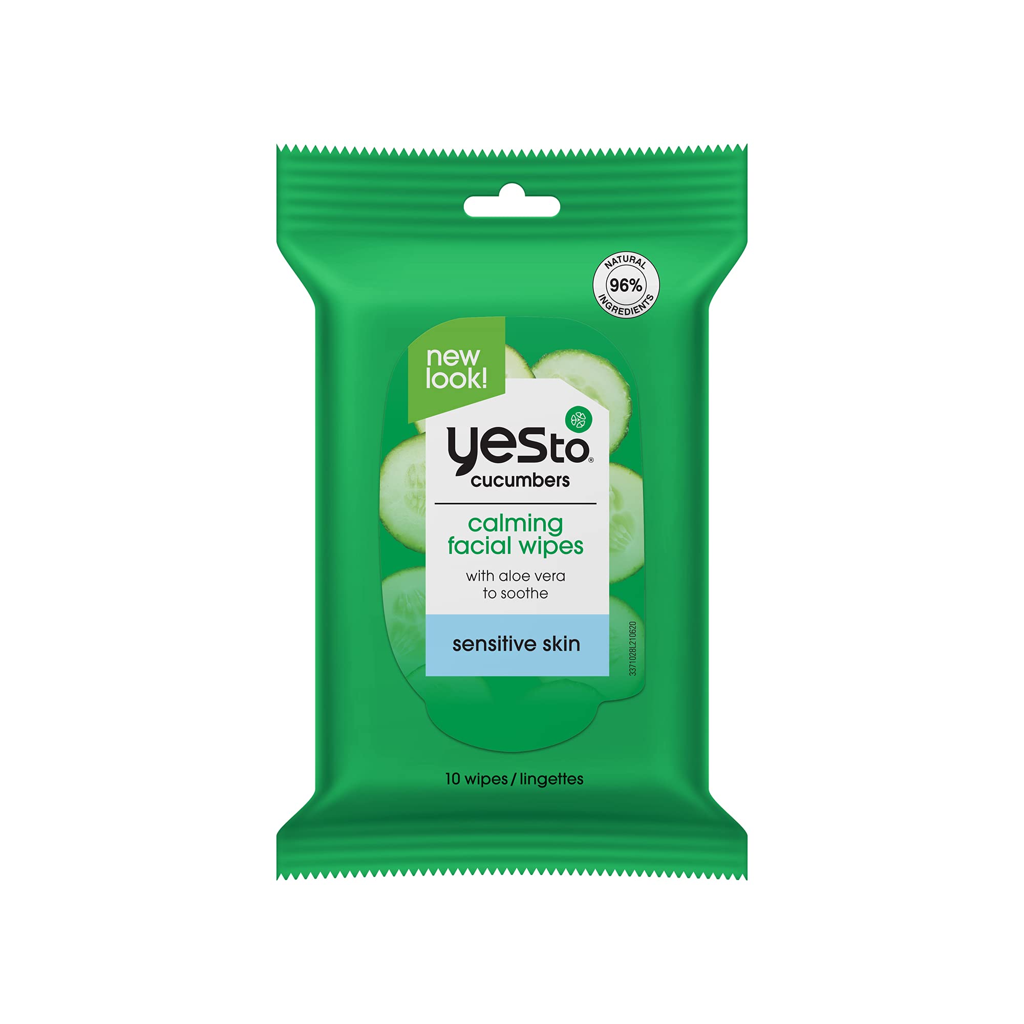 Yes To Cucumbers: toallitas faciales de viaje compactas para limpieza rápida sin enjuague