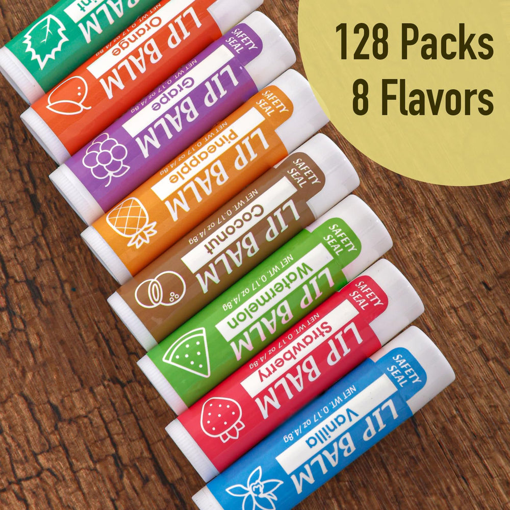 YesBes orange lip balm tube with bright flavor and moisture