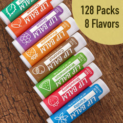 YesBes orange lip balm tube with bright flavor and moisture