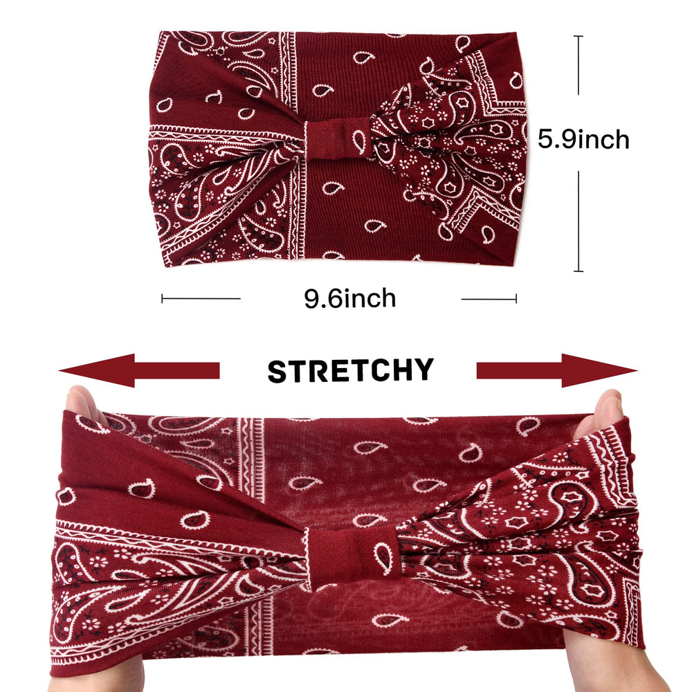 Yeshan bandana con nudo turbante, diseño estirable para yoga y deporte