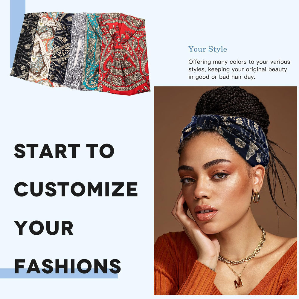 Bandana ancha Yeshan boho rosa, ajuste cómodo para días activos.