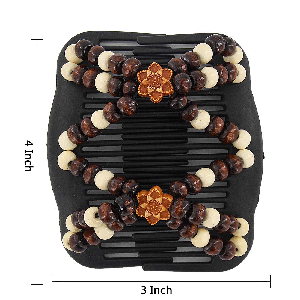 Yeshan clips elásticos de pelo, diseño doble para mayor sujeción diaria