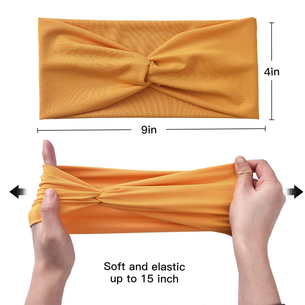 Yeshan non-slip headband keeps hair in place during yoga, running, or cycling.