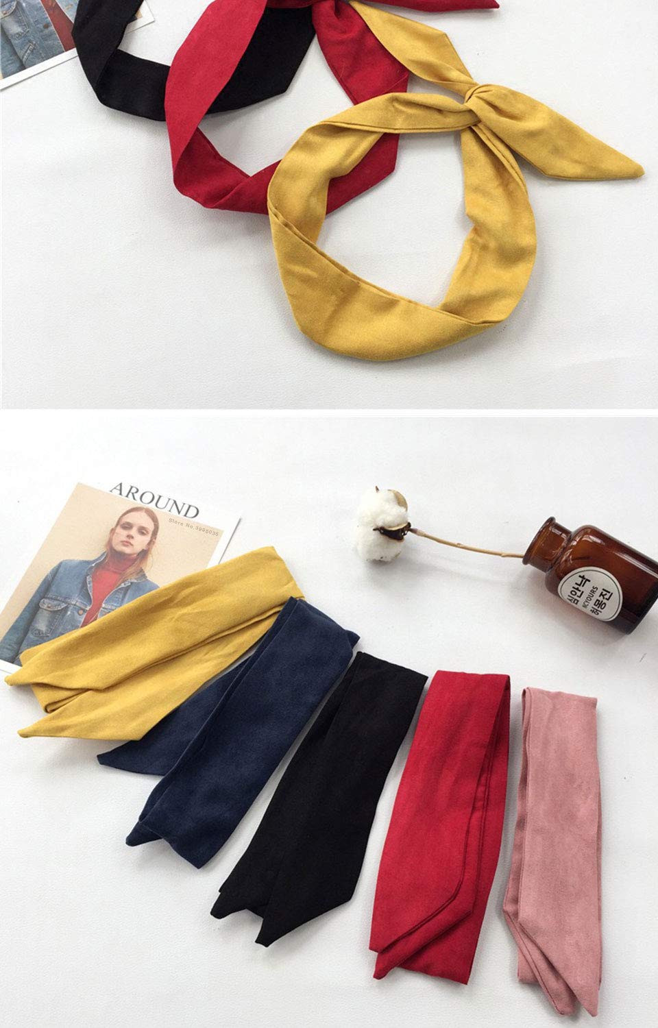 Yeshan ponytail wrap option adds dramatic flair to outfits.