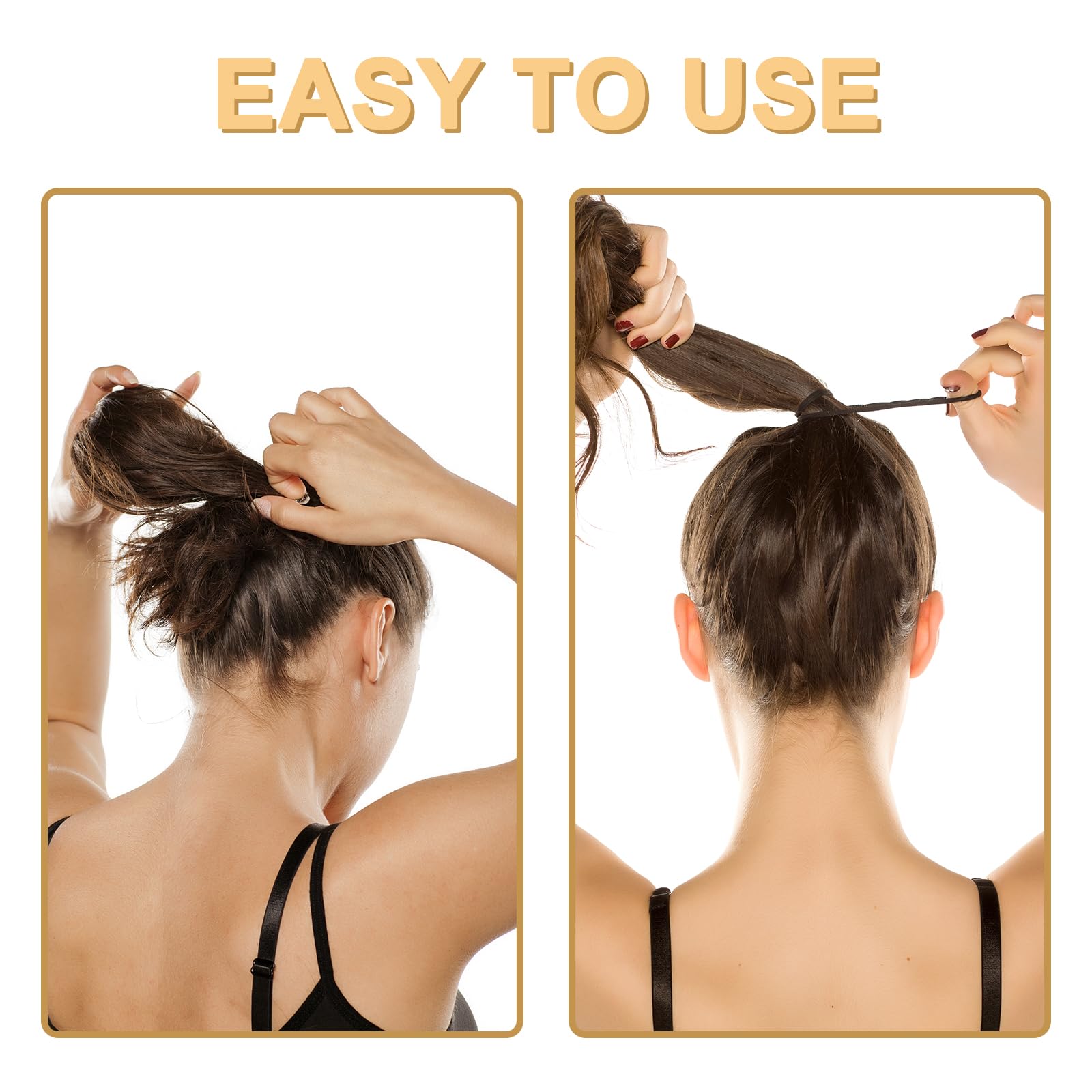 YESIACE hair ties multi-use styling for ponytails, braids, and buns.