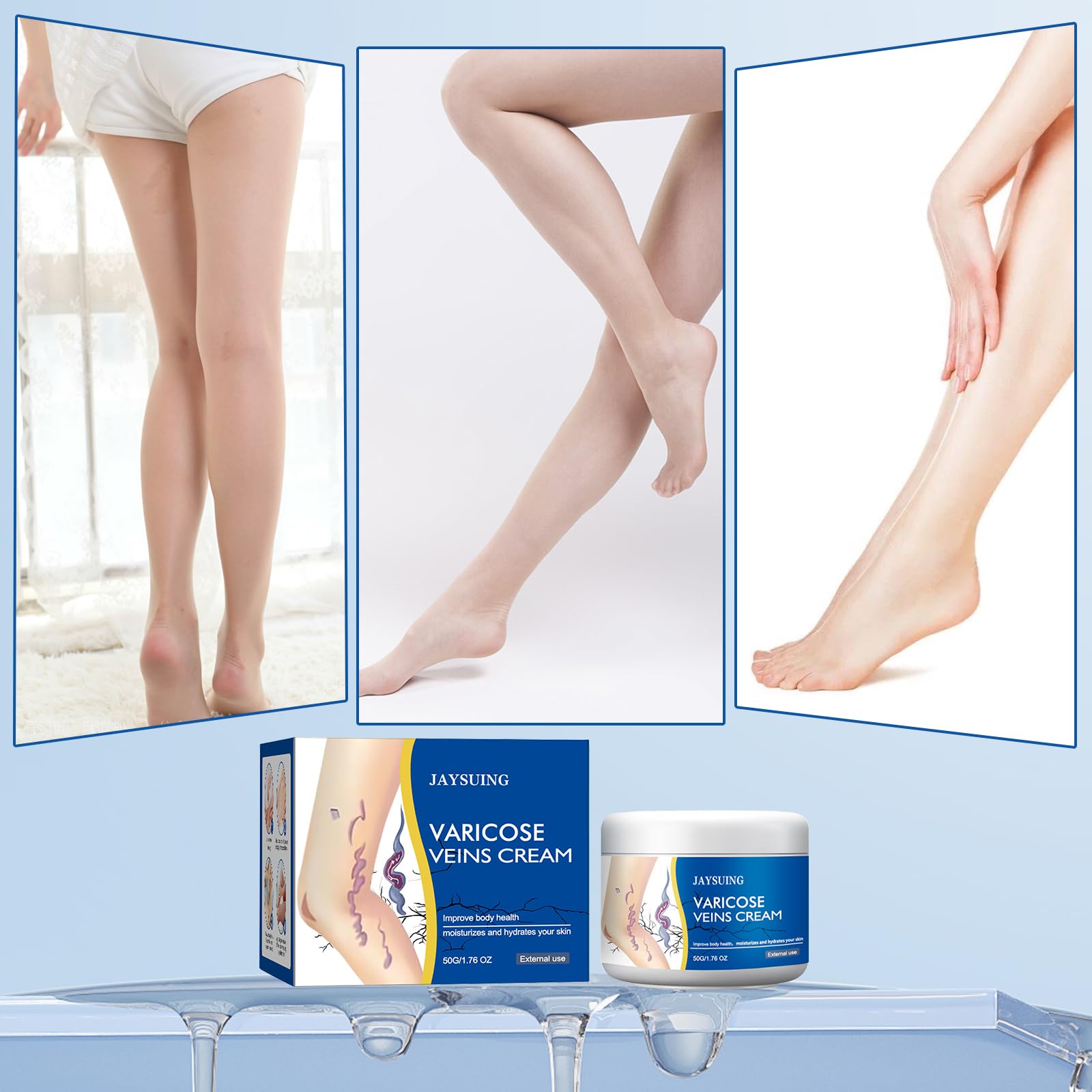 Yetary crema venas piernas, ingredientes naturales para una sensación reconfortante.