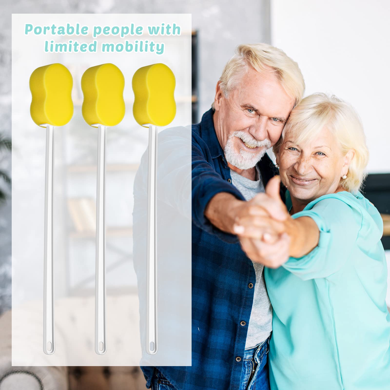 Yetene plastic handle bath brush offers durable daily use.