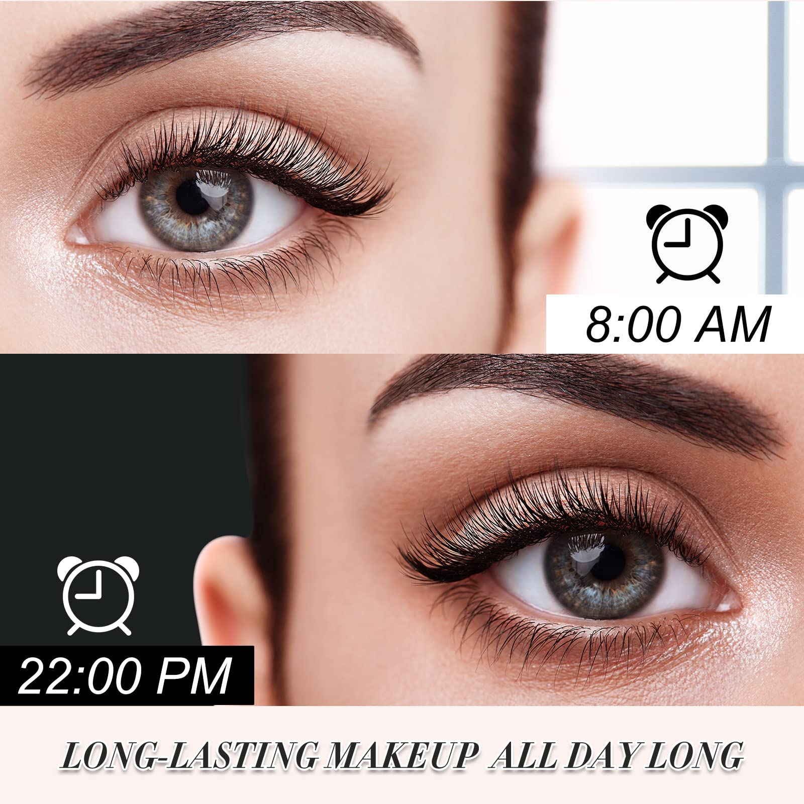 YEUGSCKA Mascara duración 24h para look de día completo