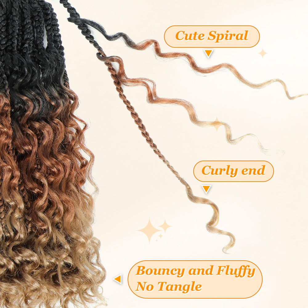 Yewell Goddess Box Braids 14inch 1B with dramatic length and shine