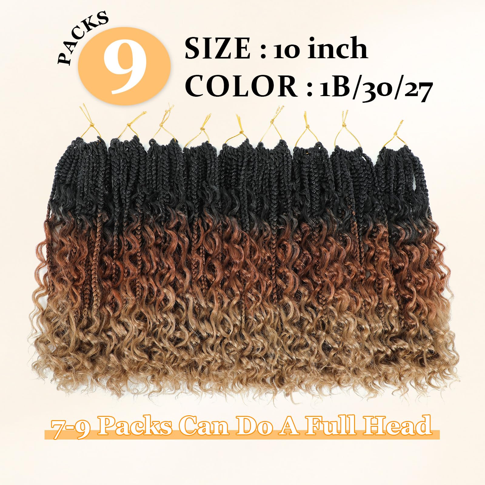 Yewell Goddess Box Braids pre-looped for quick beginner installation