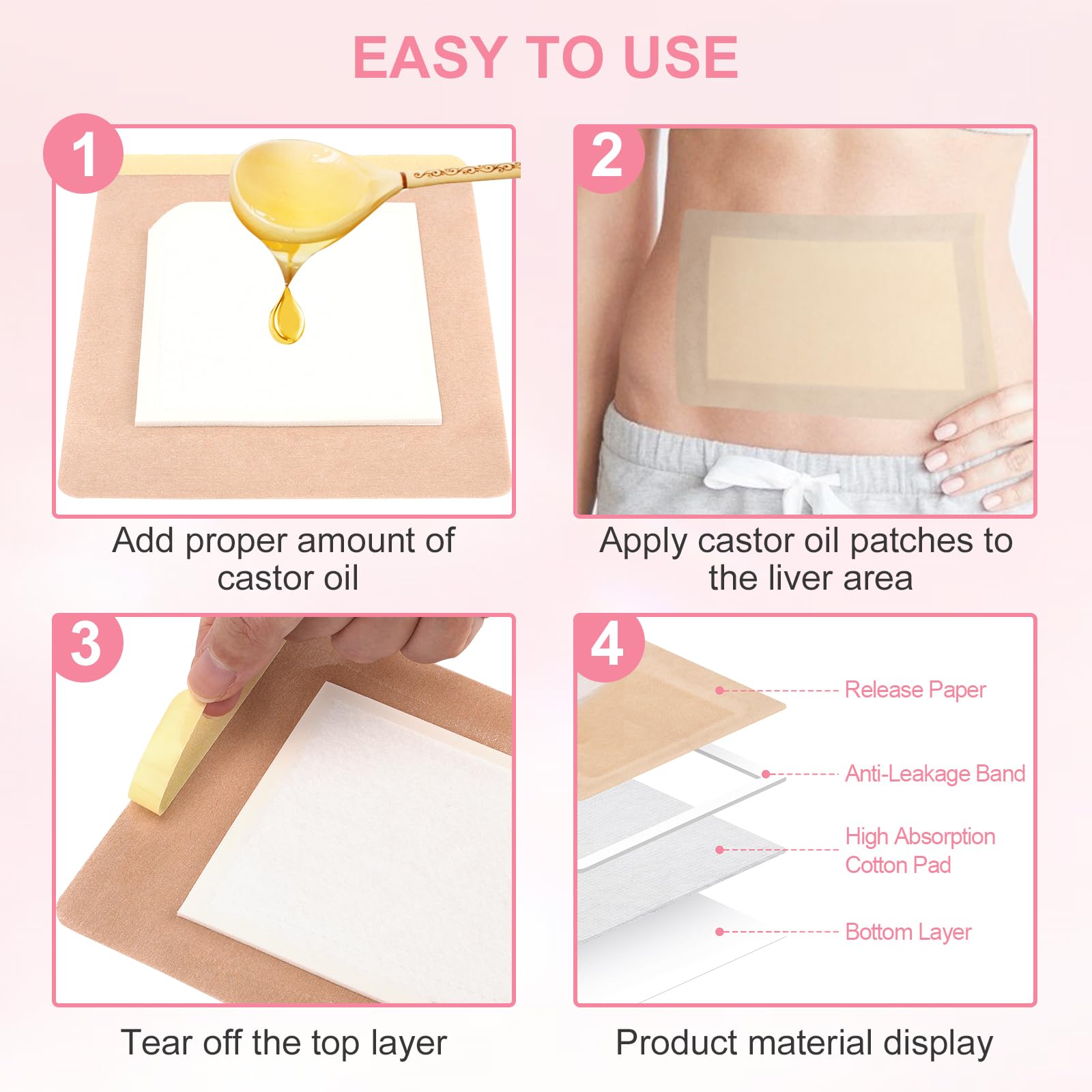 YEXIAOBOY wrap close-up of soft cotton flannel and thick absorbent pad.