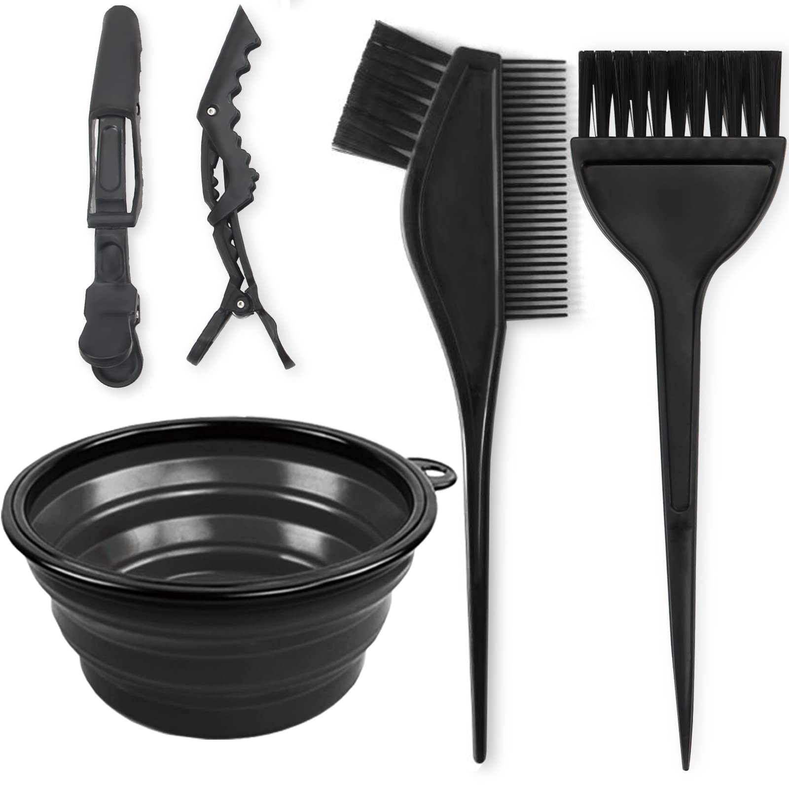 Yexixsr folding silicone mixing bowl for easy storage and precise color blending.