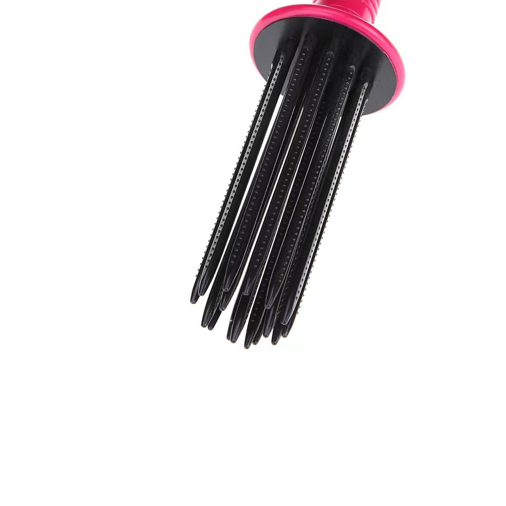 YF-ANEN Air Volume Comb used with a dryer for voluminous curls.