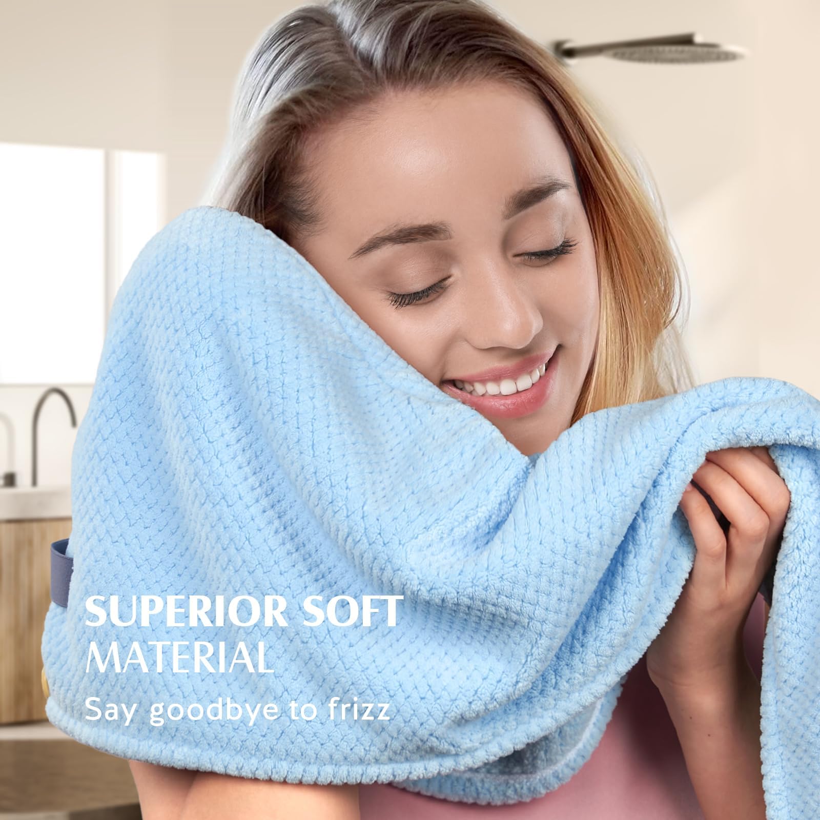 YFONG microfiber texture close-up highlights absorbent, soft fibers.