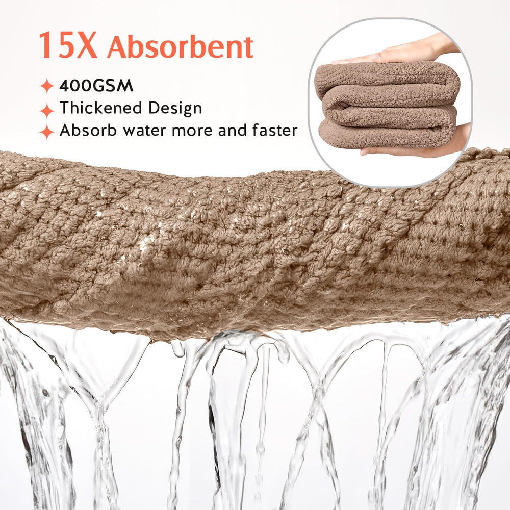 Turbante de microfibra YFONG para secado rápido y cómodo durante el viaje.