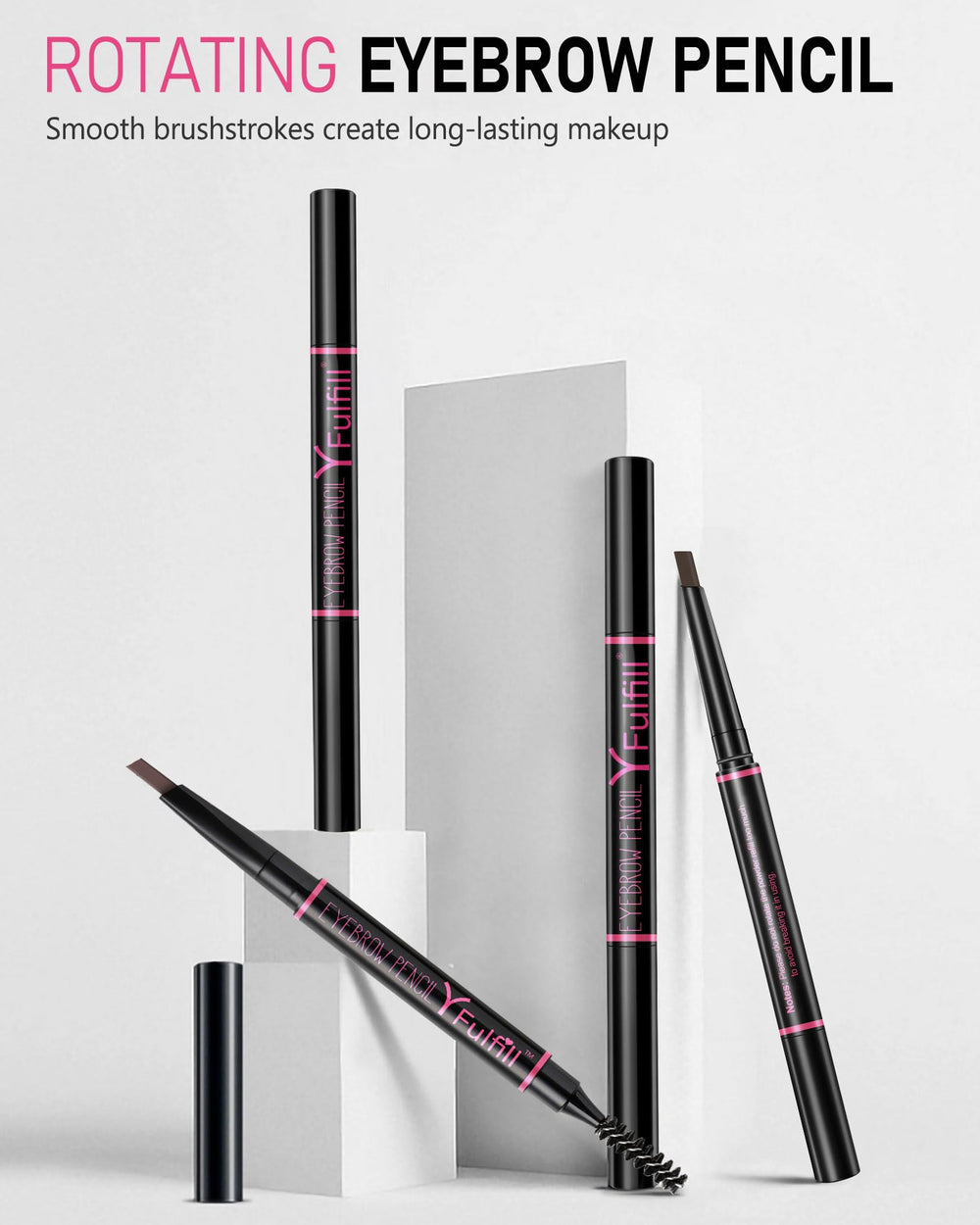 YFulfill Auburn eyebrow pencil precision tip creates tiny, hair-like strokes.