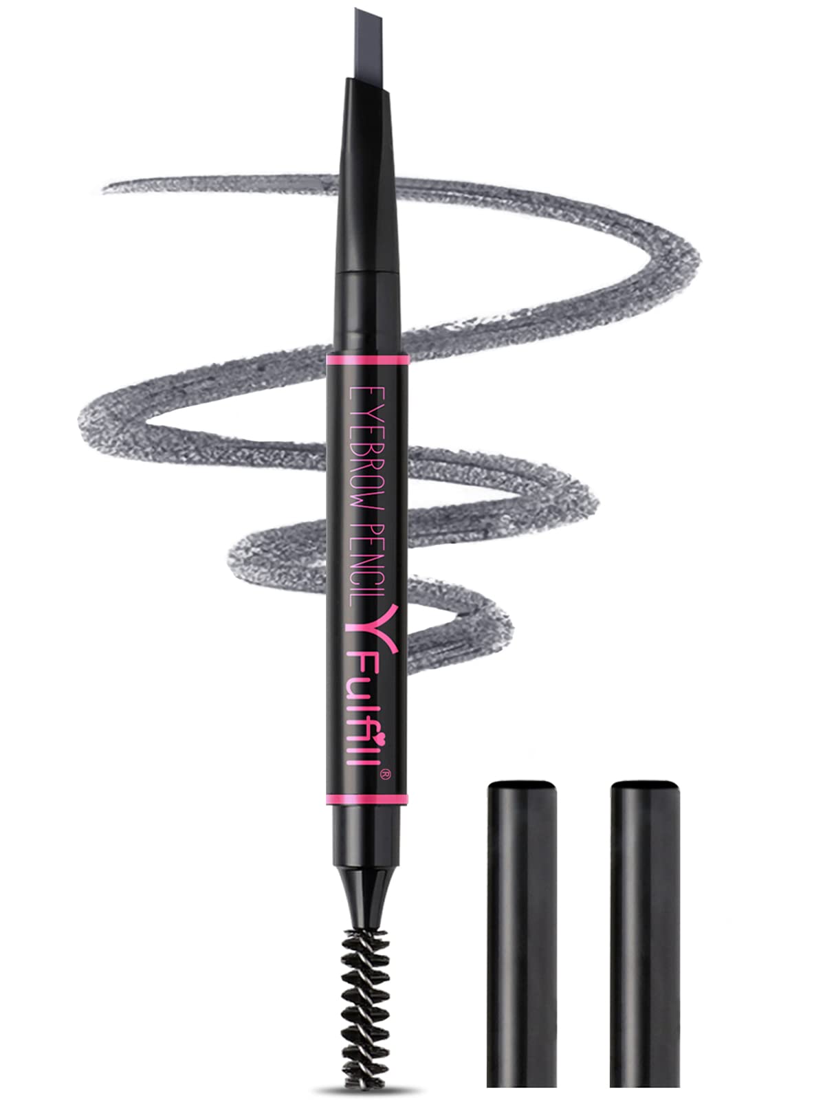 YFulfill lápiz cejas gris 0,5 mm para definir cejas con naturalidad.