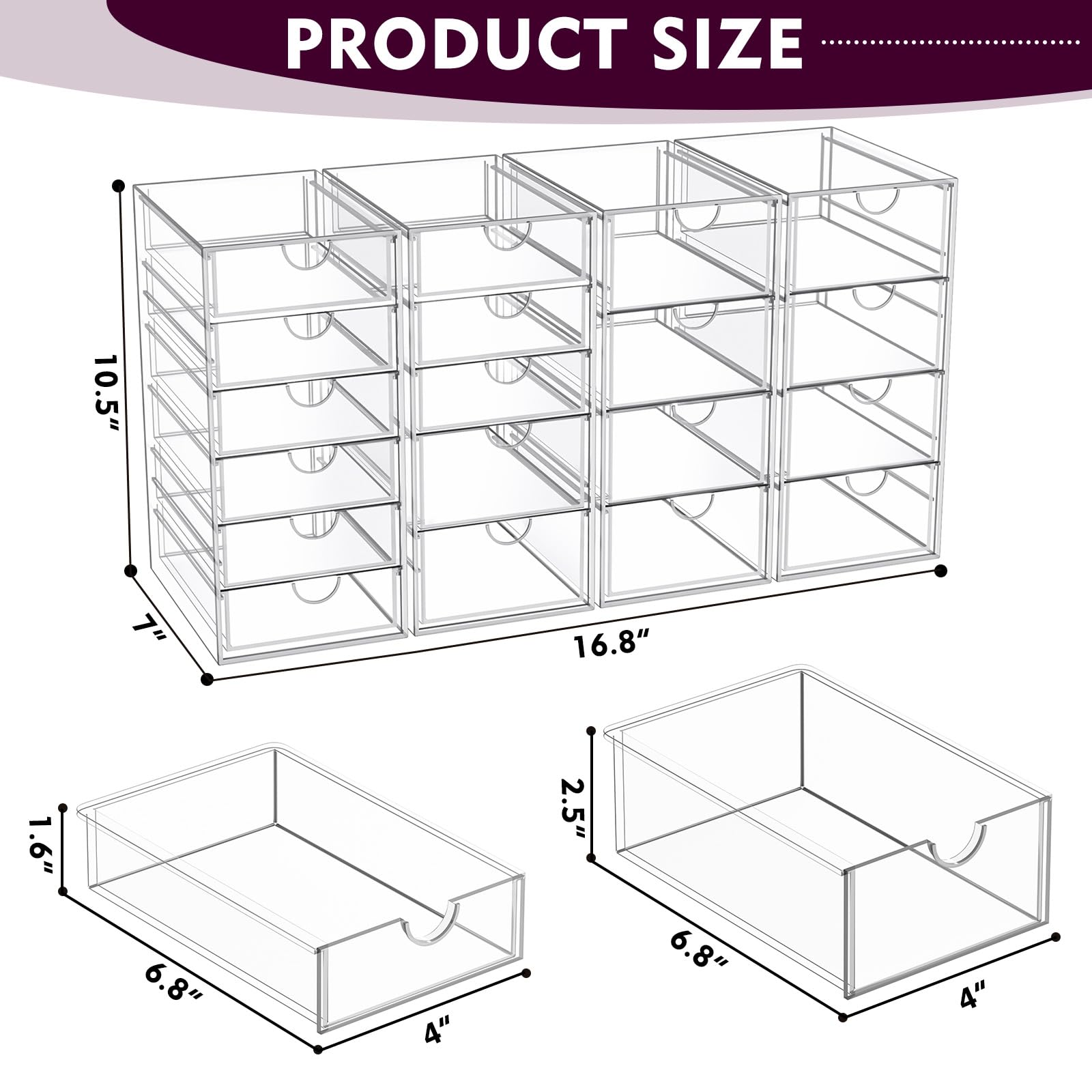 YFXCVSL organizer with drawer open for quick access to palettes and brushes