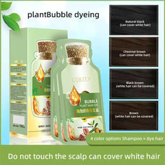 YG LianKai bubble dye foam application demonstrates quick, even coverage.