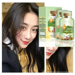 YG LianKai grey hair coverage shown with natural-looking, shiny finish.