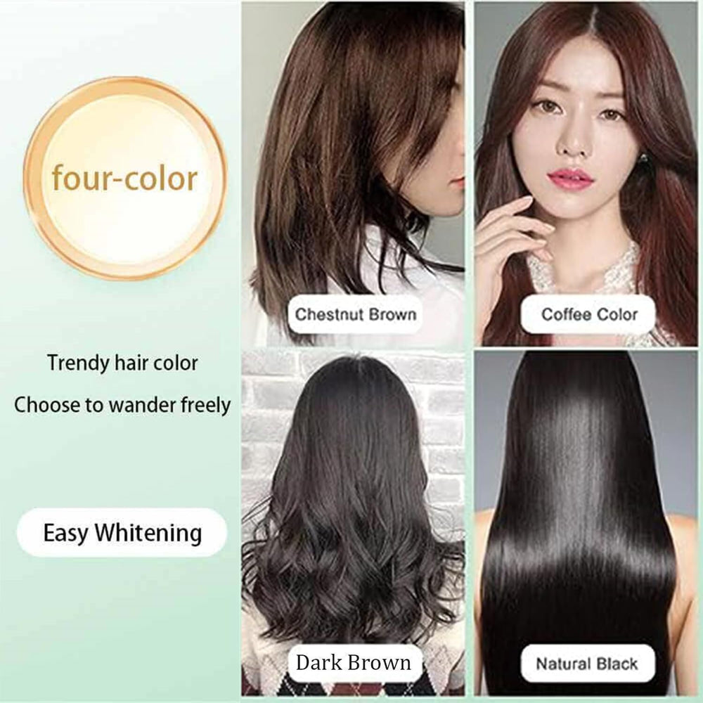 Huang Yi bubble dye near gray hairs blending for natural coverage