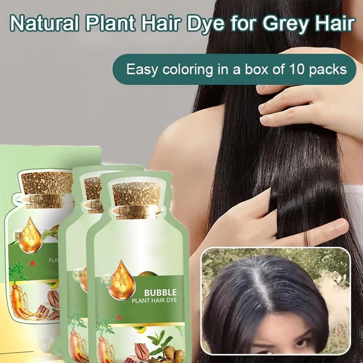 Huang Yi bubble dye produces rich foam for even, skin-safe color application