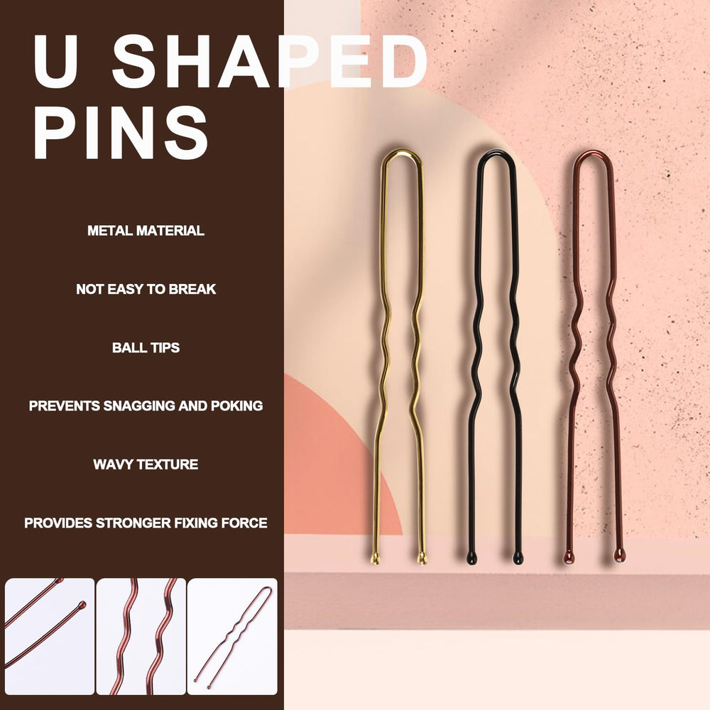 YGDZ 2-inch bobby pins in four colors blend with many shades.