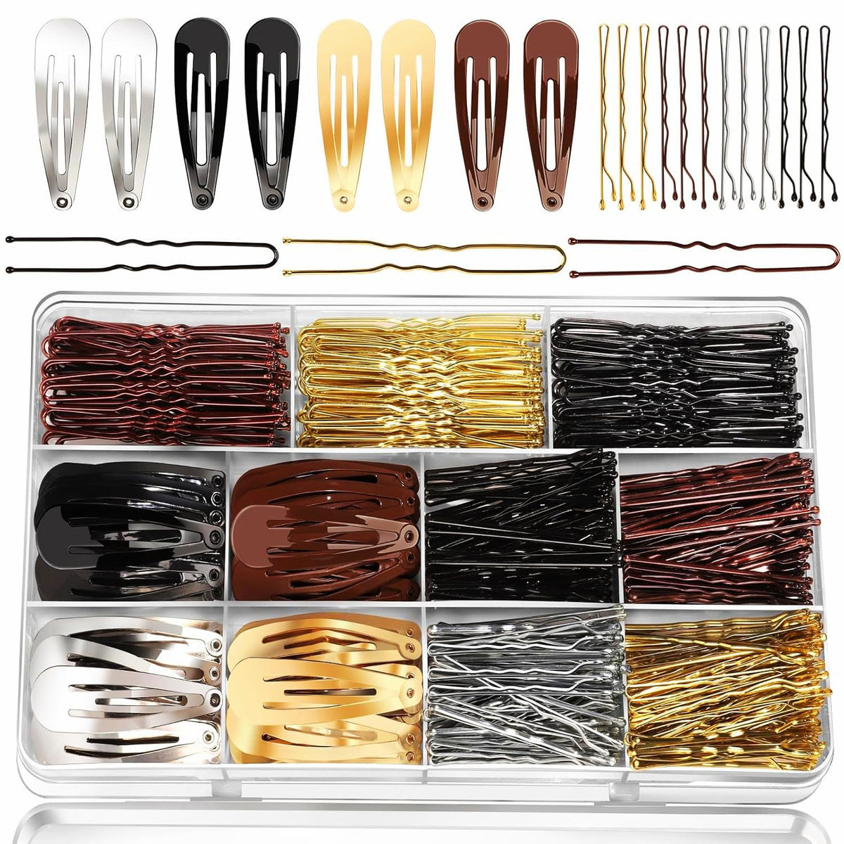YGDZ Bobby Pins Set with 120 pins for secure, all-day hold.