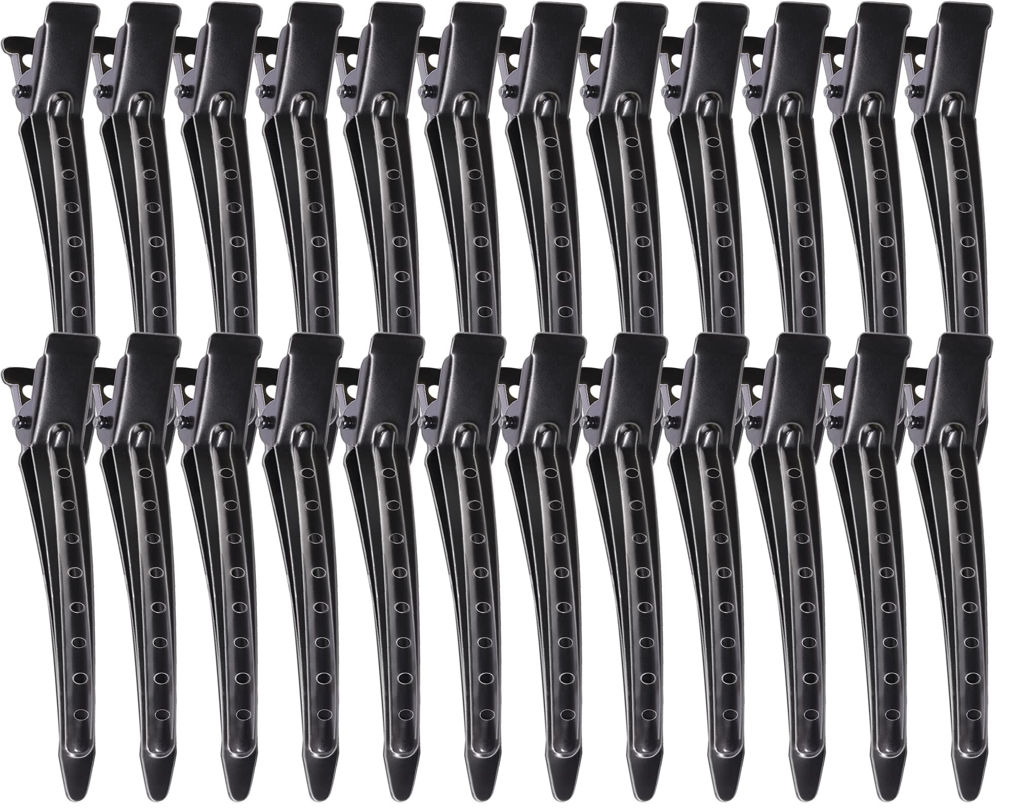 YGDZ duck-billed clip with holes design for secure hold during styling.