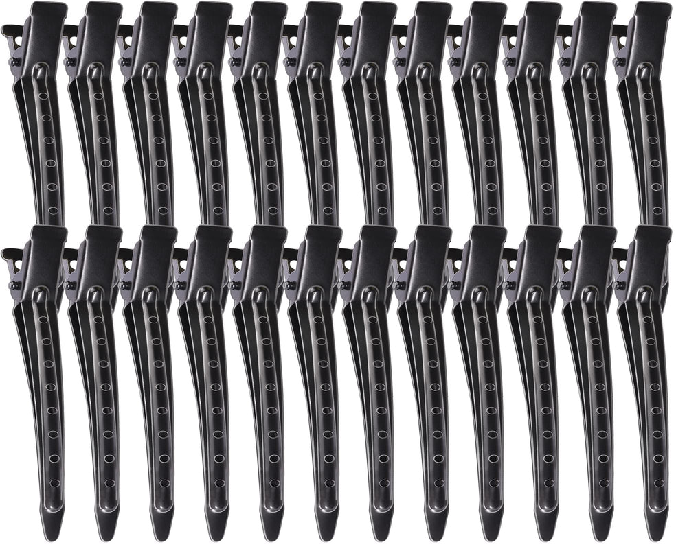 YGDZ duck-billed clip with holes design for secure hold during styling.