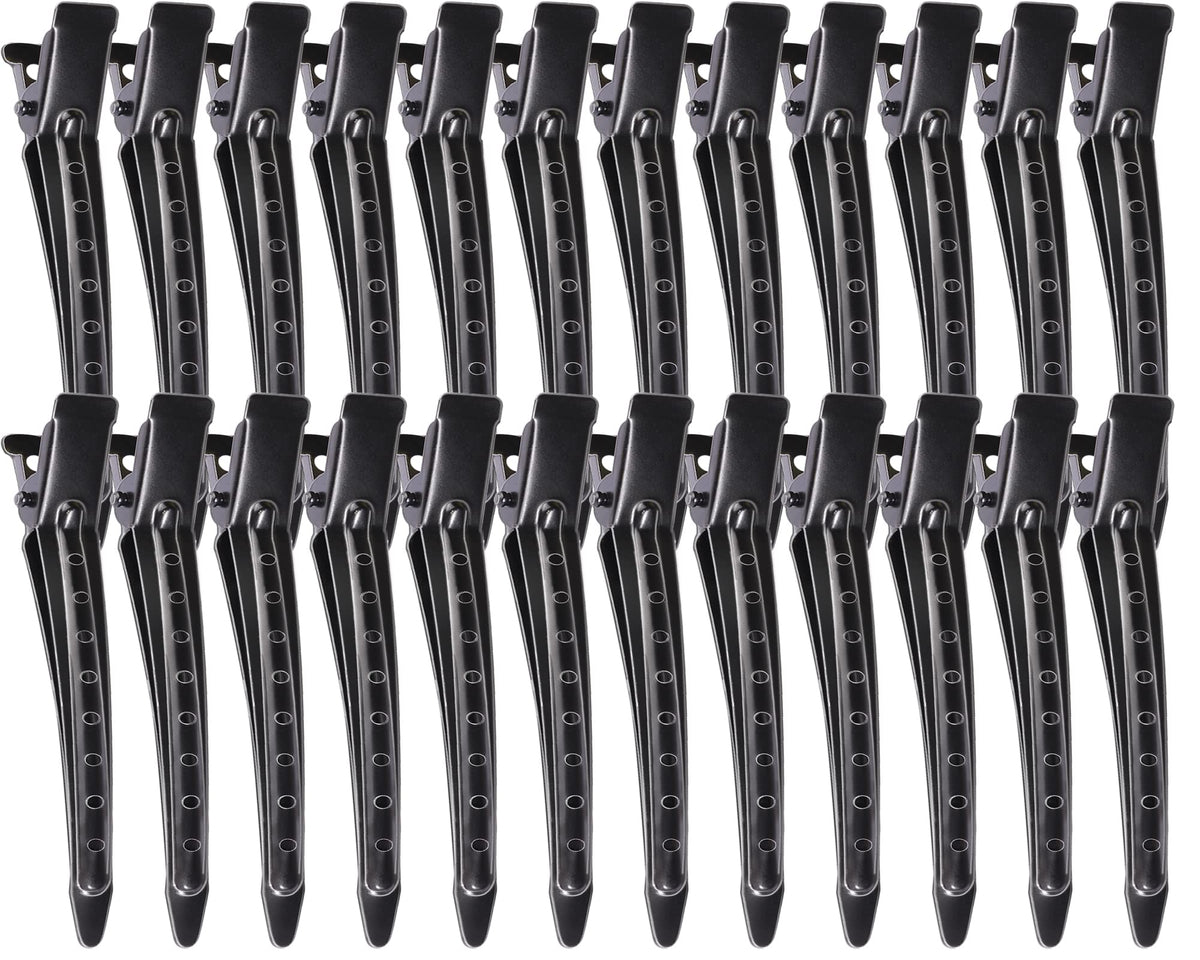 YGDZ duck-billed clip with holes design for secure hold during styling.