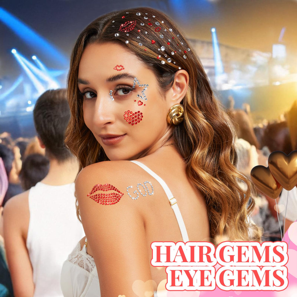 Gemas faciales autoadhesivas blancas de YGDZ para un look suave y radiante.