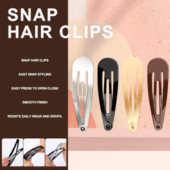 YGDZ Hair barrettes (40 pcs) blend with natural hair shades.