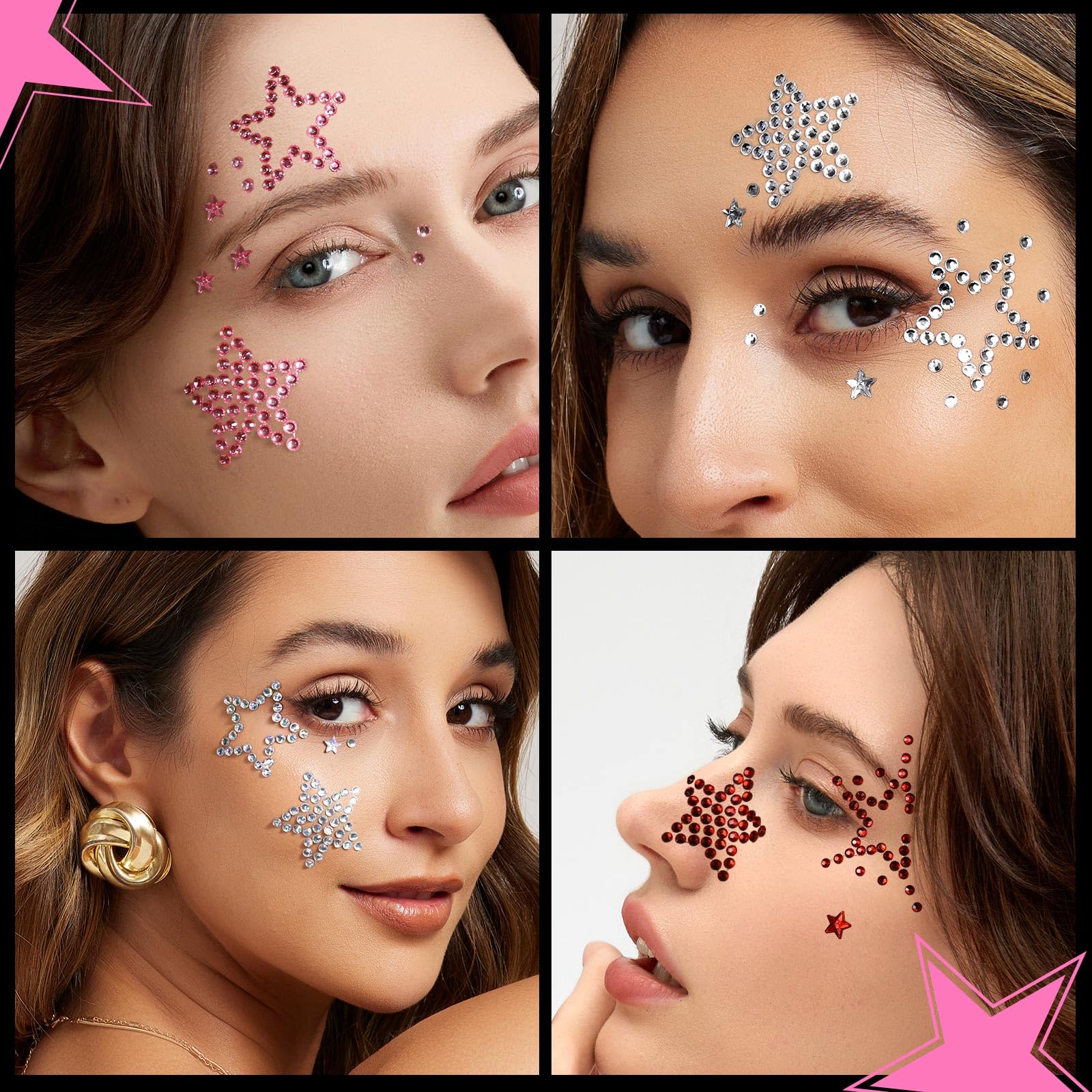 YGDZ joyas faciales estilo láser para festivales