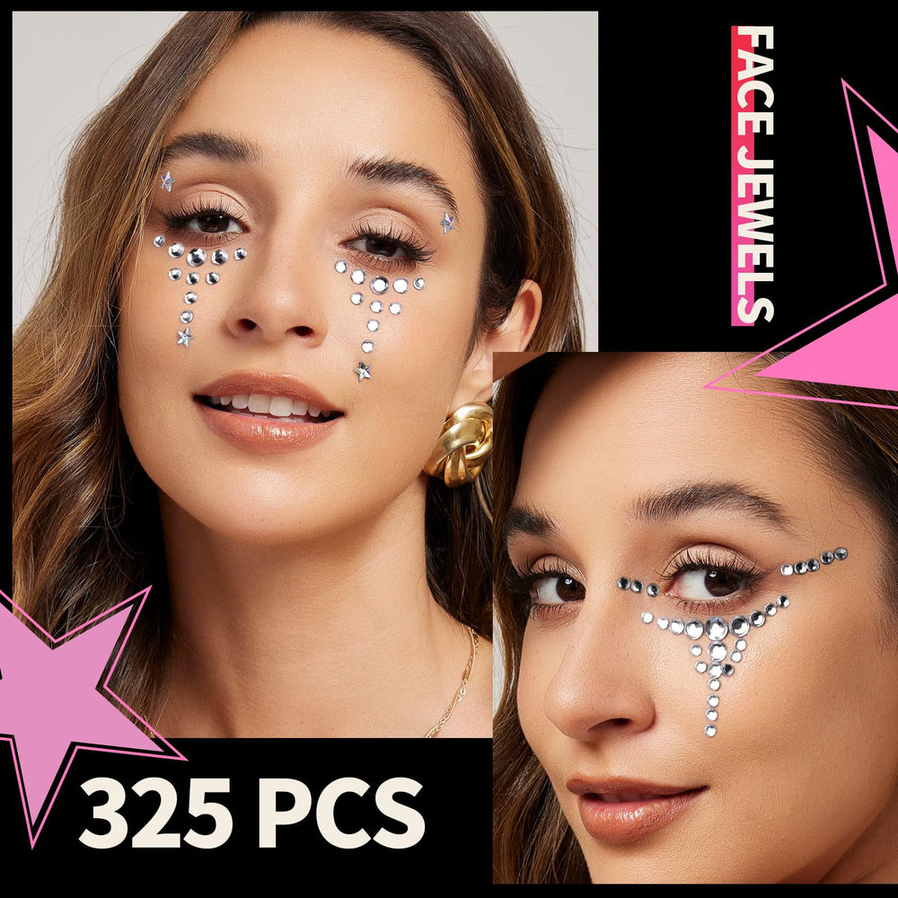 YGDZ piedras adheribles blancas para maquillaje y cabello