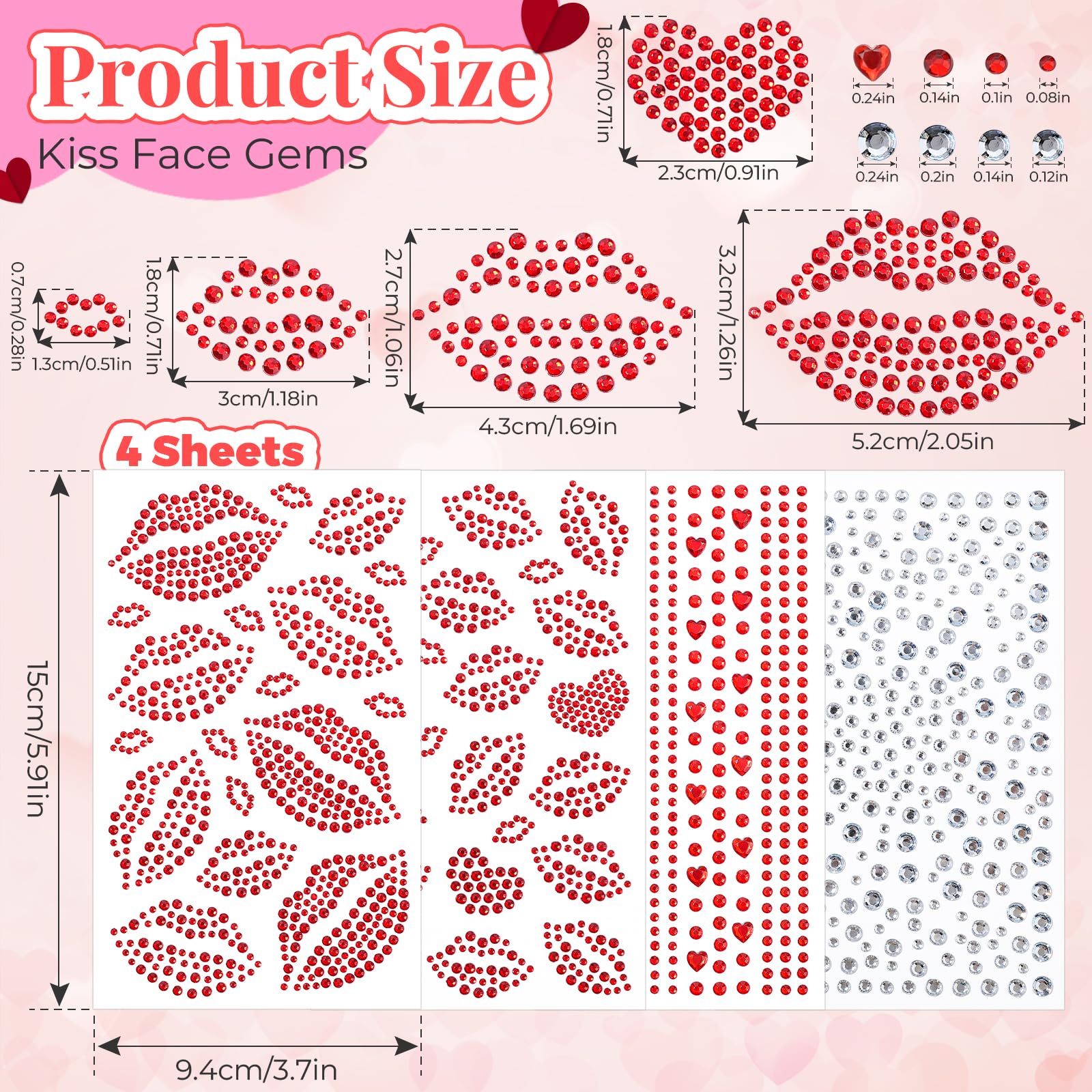 Pinzas de aplicación YGDZ para colocar joyas faciales con precisión.