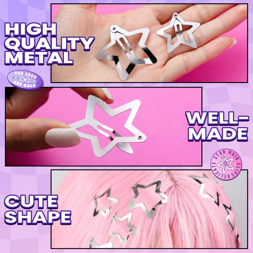 YGDZ rave accessory silver star adds instant party flair.