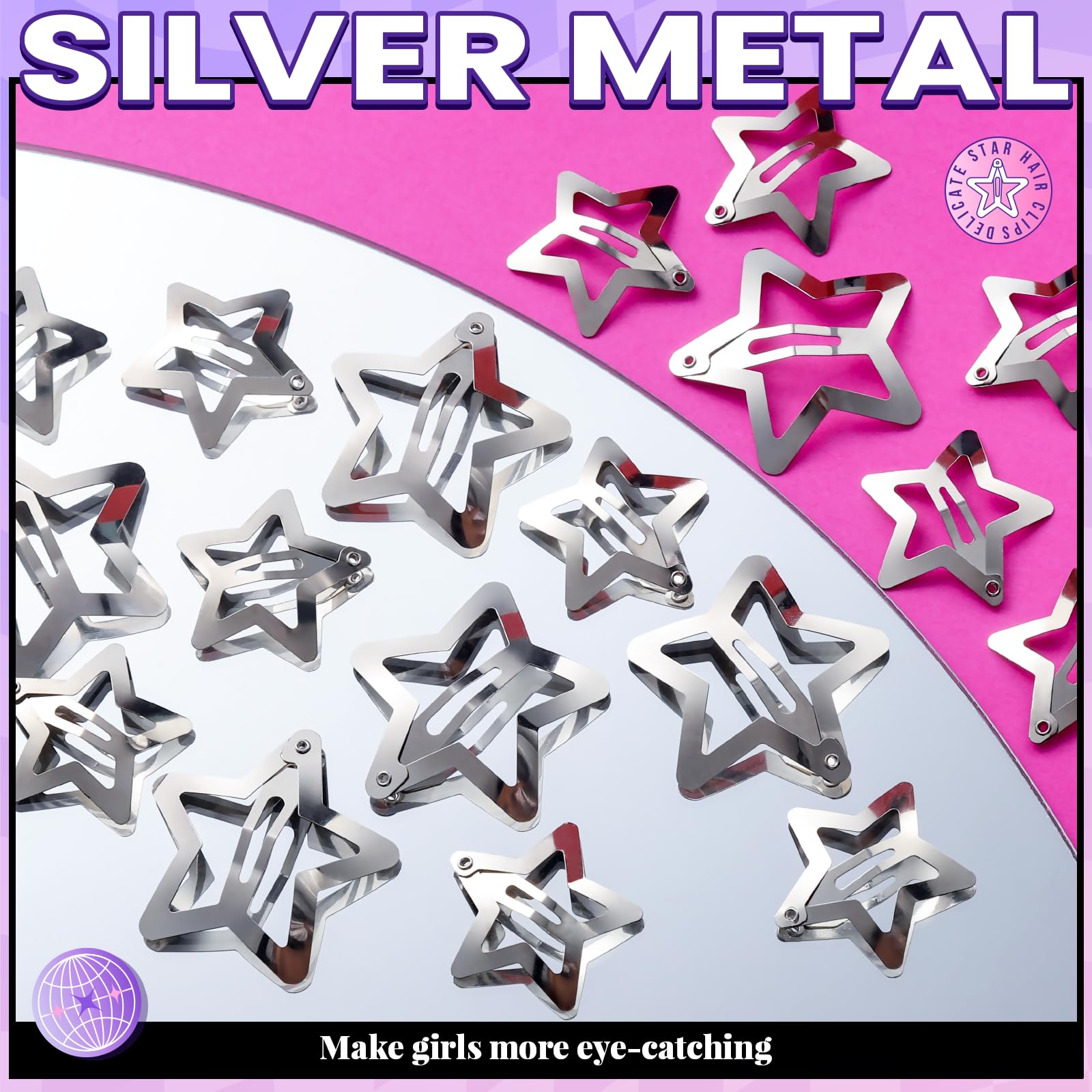 YGDZ star hair clip can decorate clothing or hats for coordination.