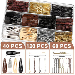 YGDZ U-shaped hair pins (80 pcs) provide comfortable grip for buns.