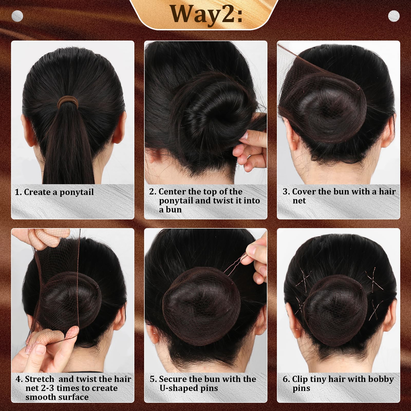 YGQQOY Dance Hair Accessories Kit: Hair ties for sleek, flexible styling.
