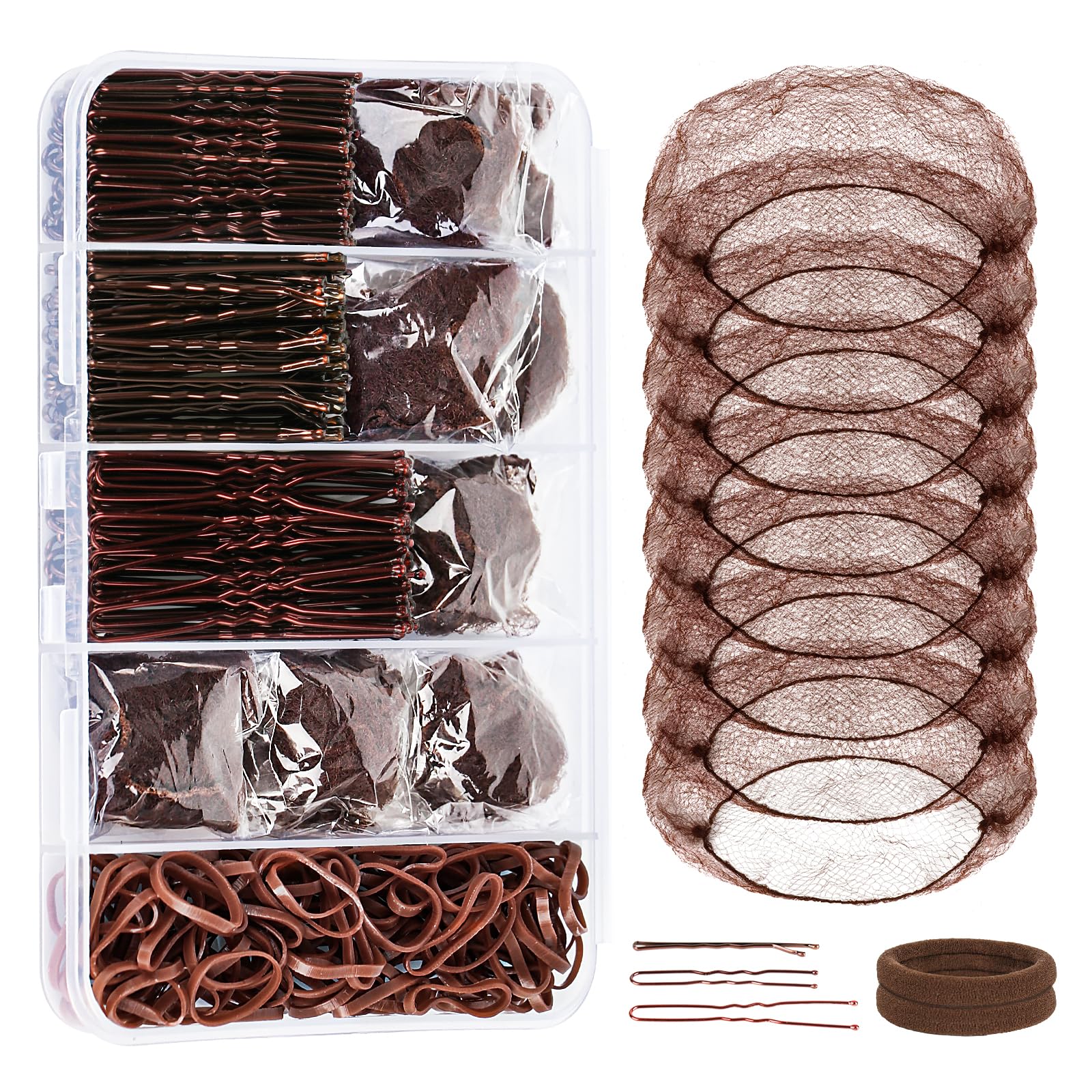 YGQQOY Dance Hair Accessories Kit: U-shaped pins for secure, snag-free buns.